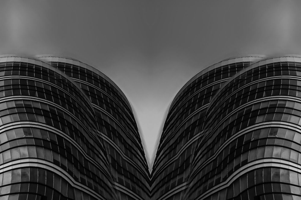 B&W glassy architecture