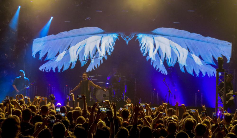 Finnish rock band The Rasmus and Belarusian fans