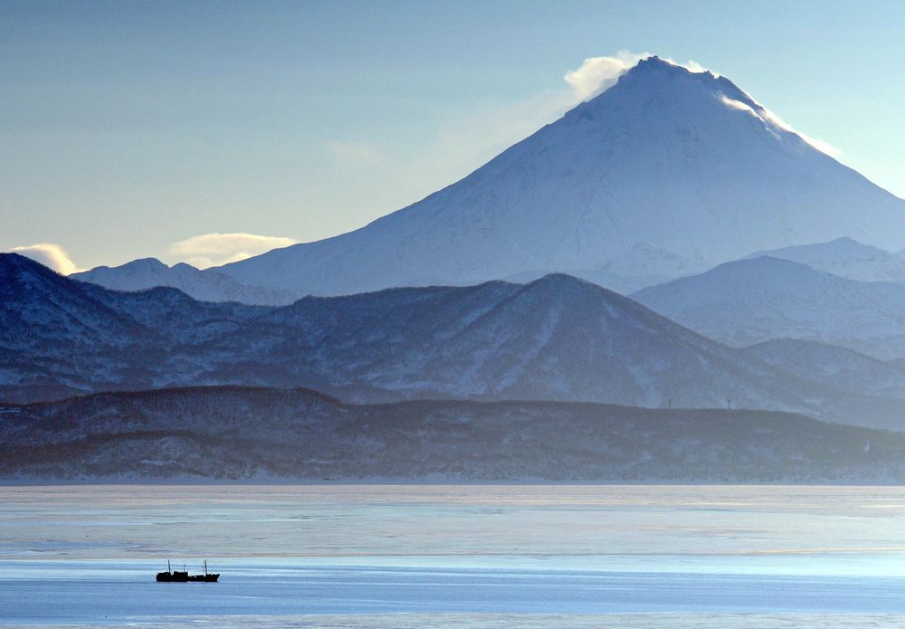Зимний вечер на рейде