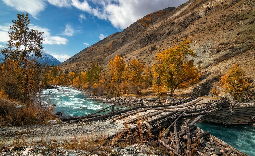 Мост  через Карагем...