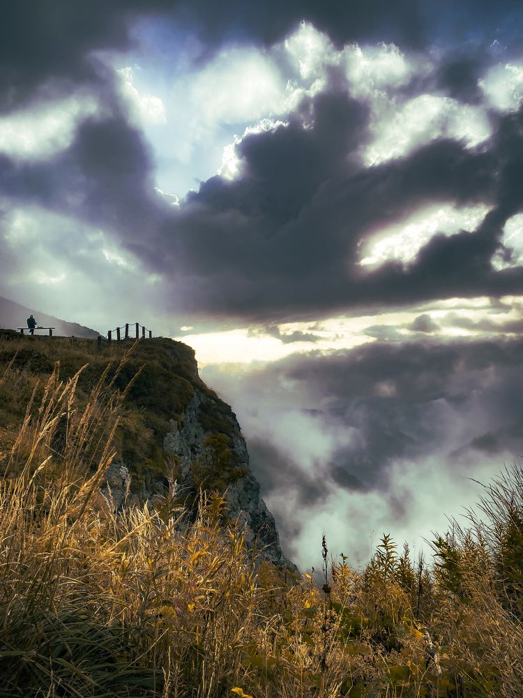 Somewhere under the clouds