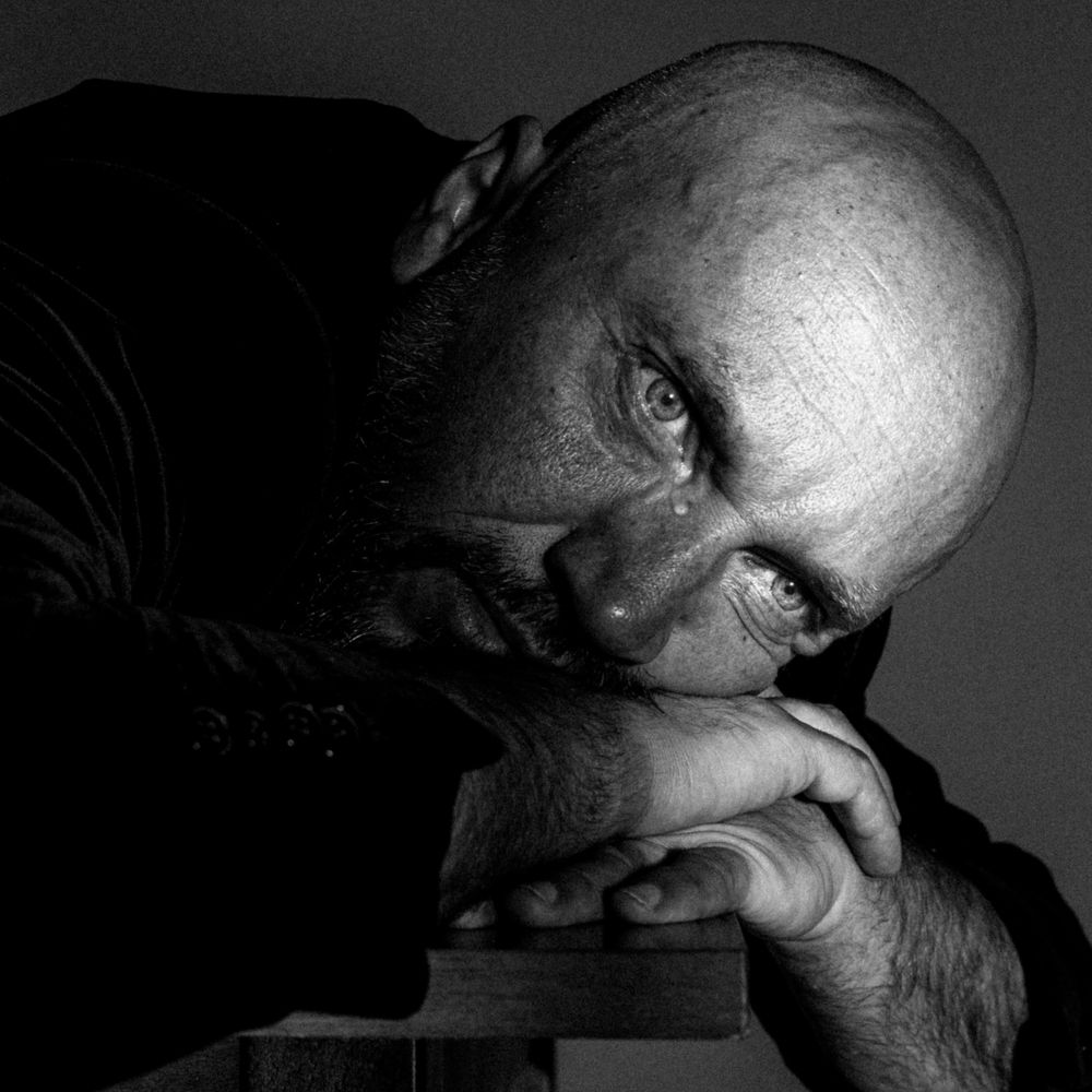 Portrait of a sad man