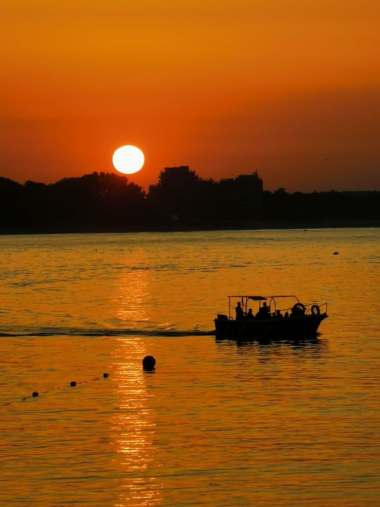 At sunset