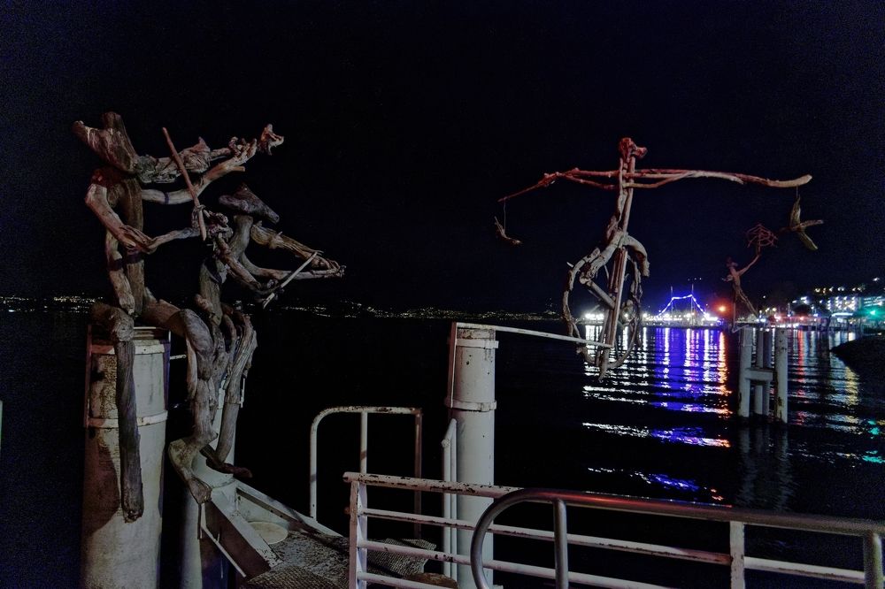 Violonists elves on Leman lake