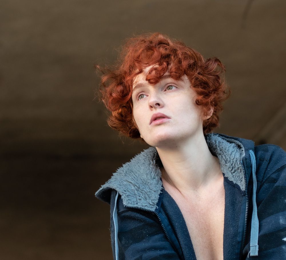 Red-haired young woman