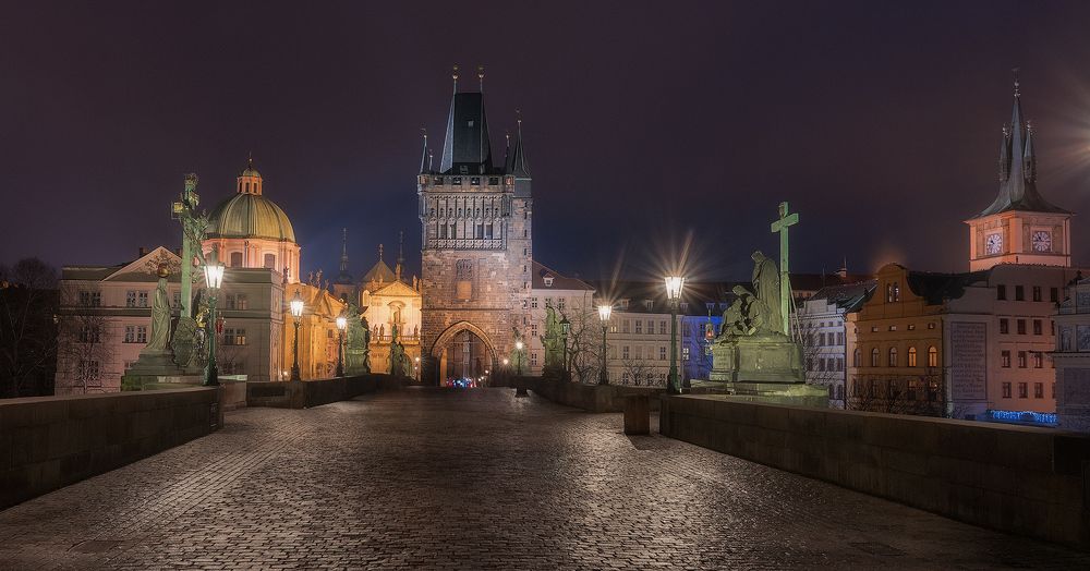 Long exposition in Charles bridge