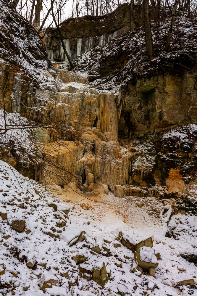 Зимний водопад Кивисилла