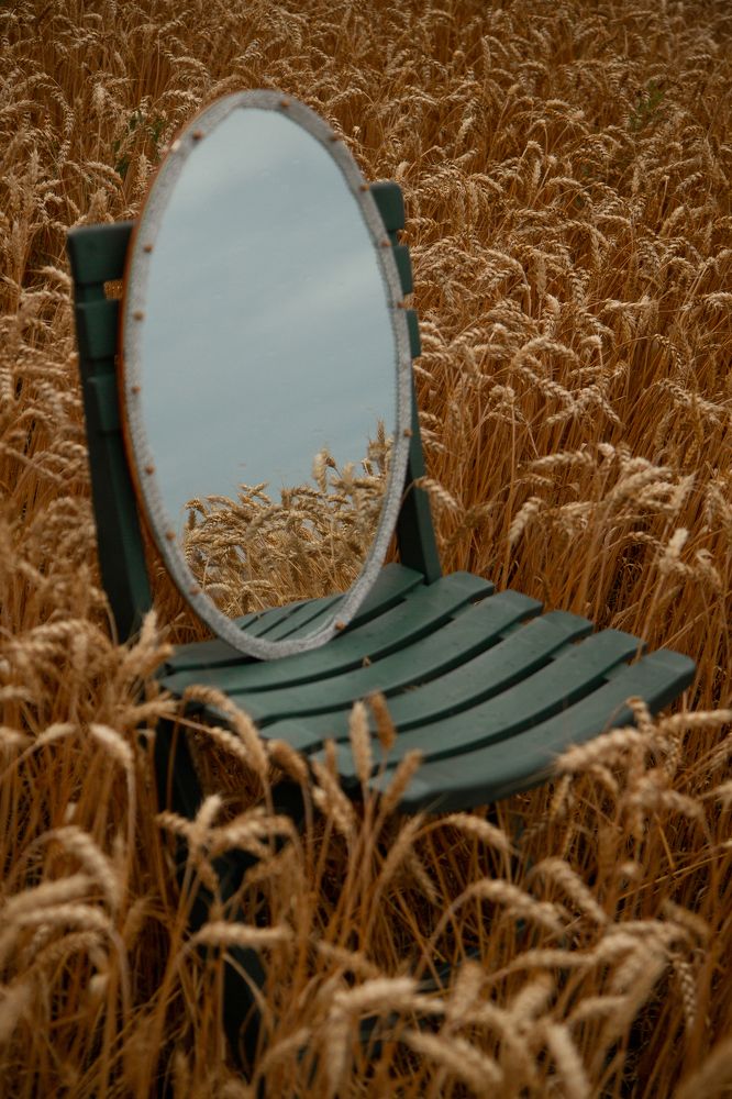 Зеркало в колосках