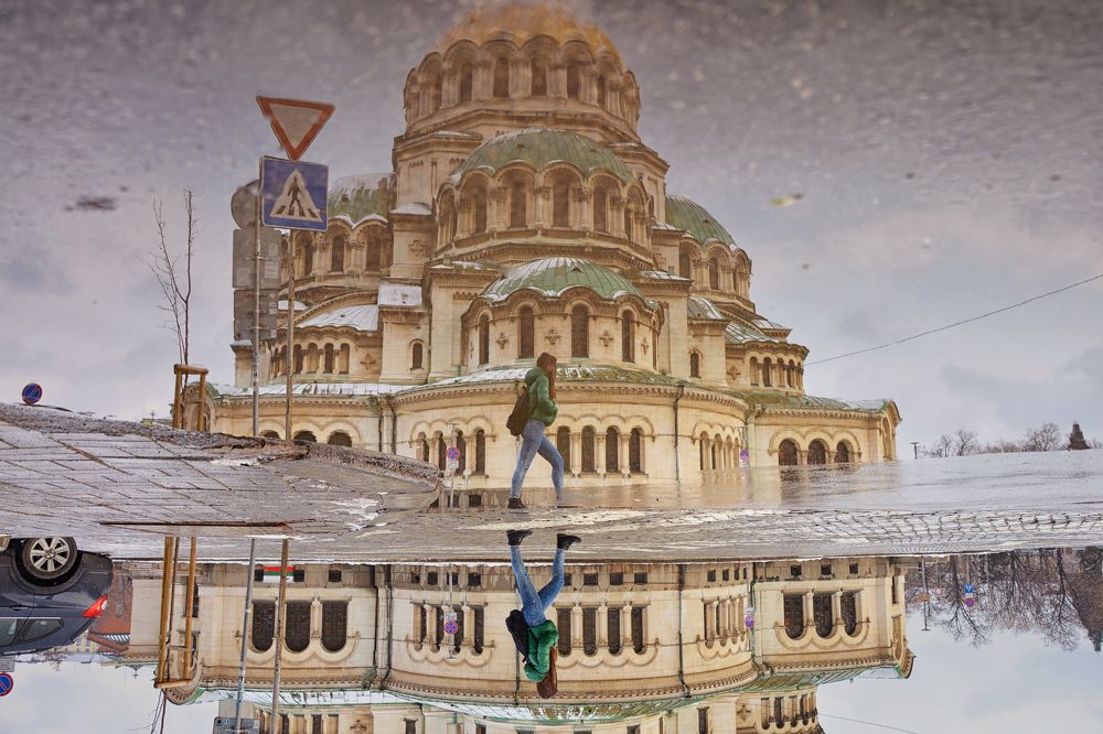 Cathedral reflection.