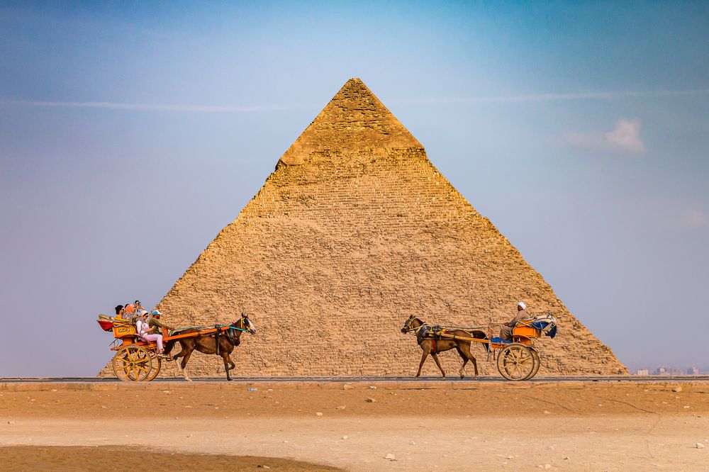 The middle pyramid of Giza