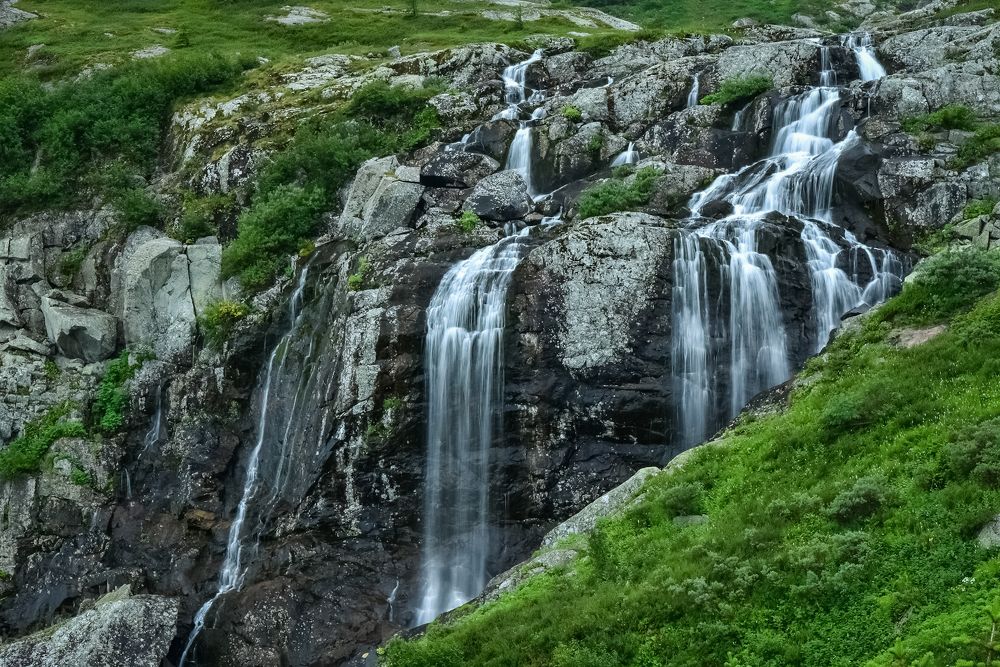 Горный водопад в Кузнецкому Алатау