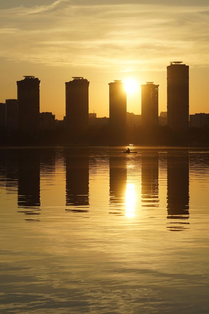 Закат в Строгино