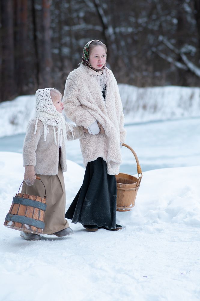 На пруд за водой