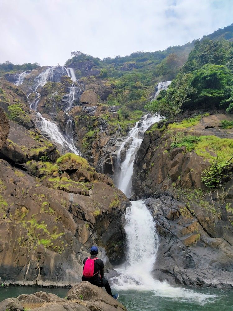 At Dudhsagar Falls