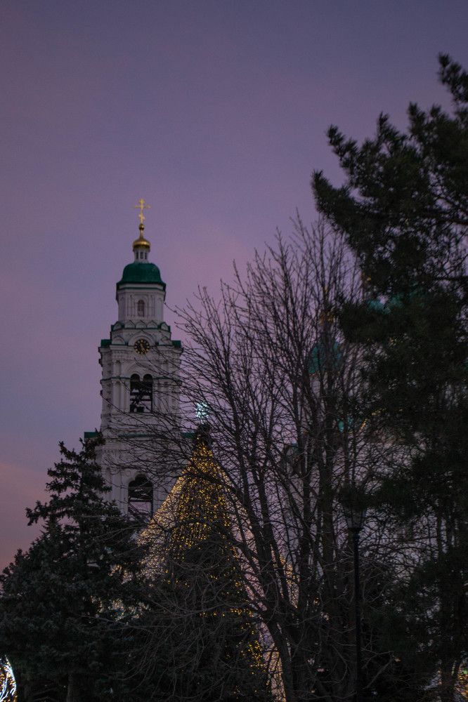 Астраханский Кремль в новогоднем обличии