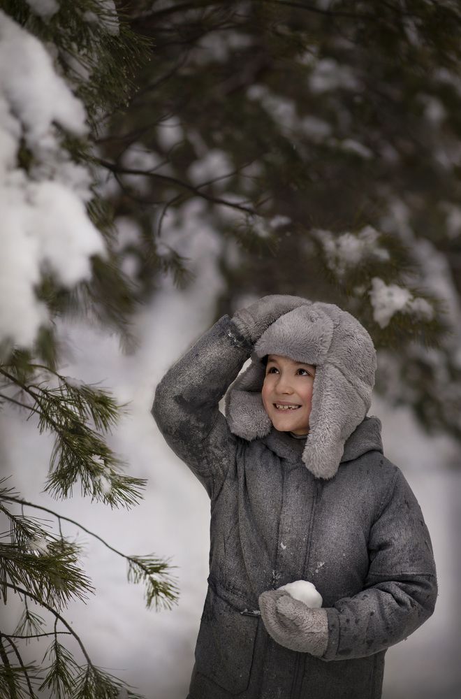 Снежок прилетел!