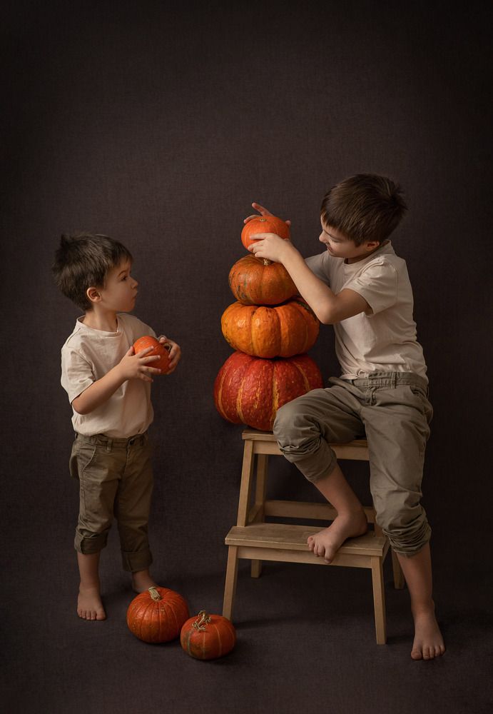 Пирамидка из тыкв