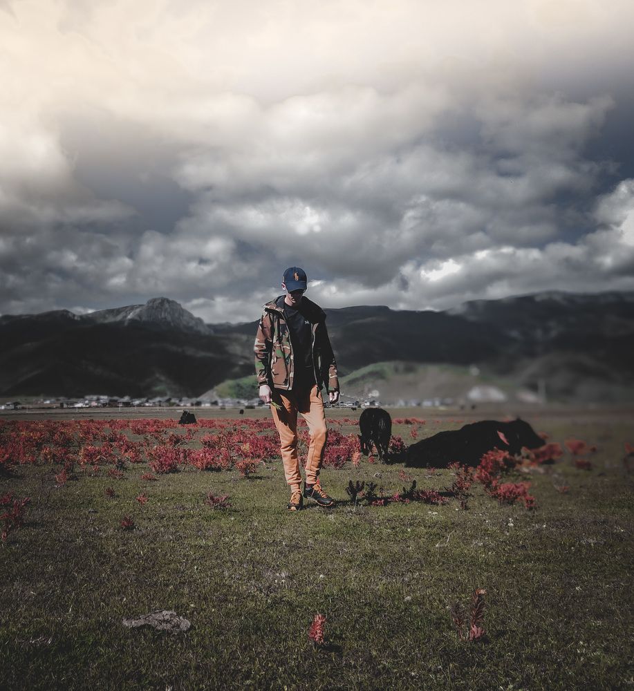 Walking under the divine sky