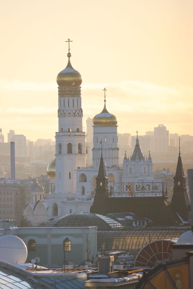 Морозный московский пейзаж