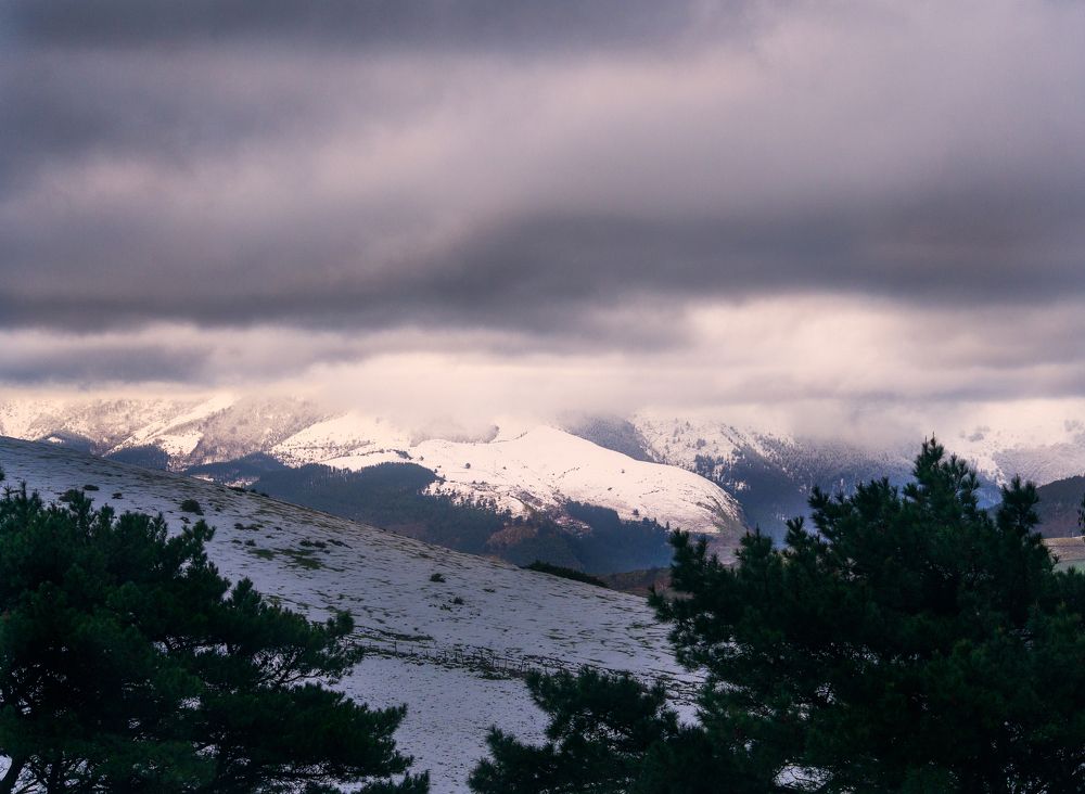 Snow in the mountains