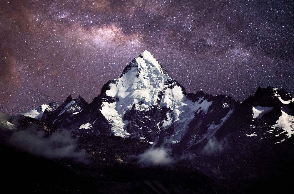 Cerro Cono and stars