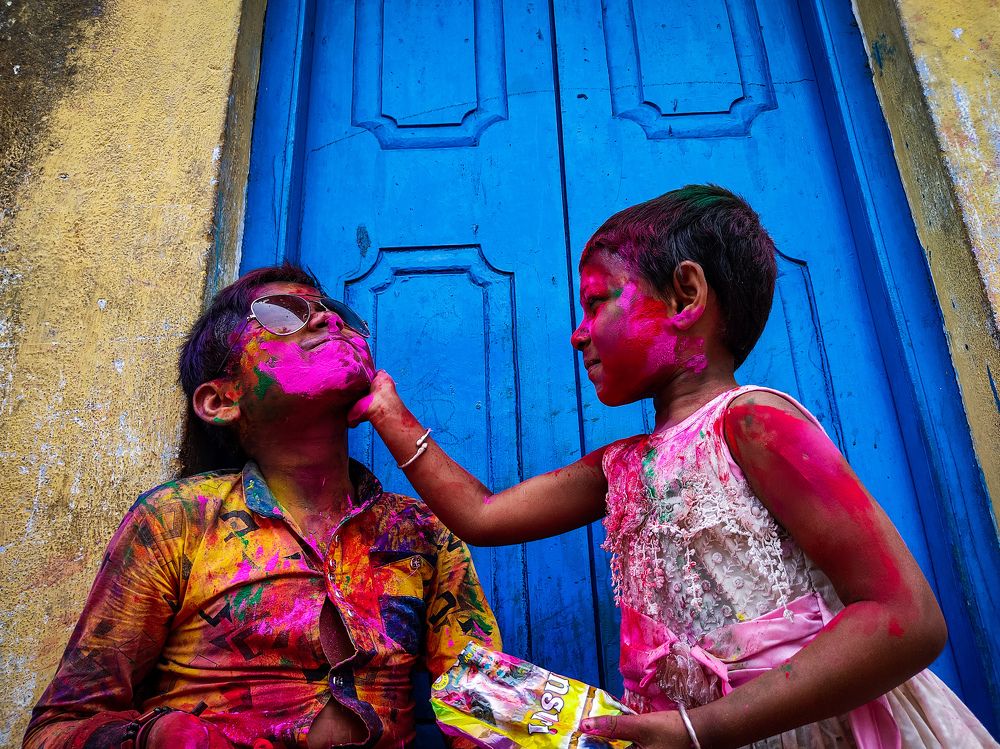 Happiness of colorful life