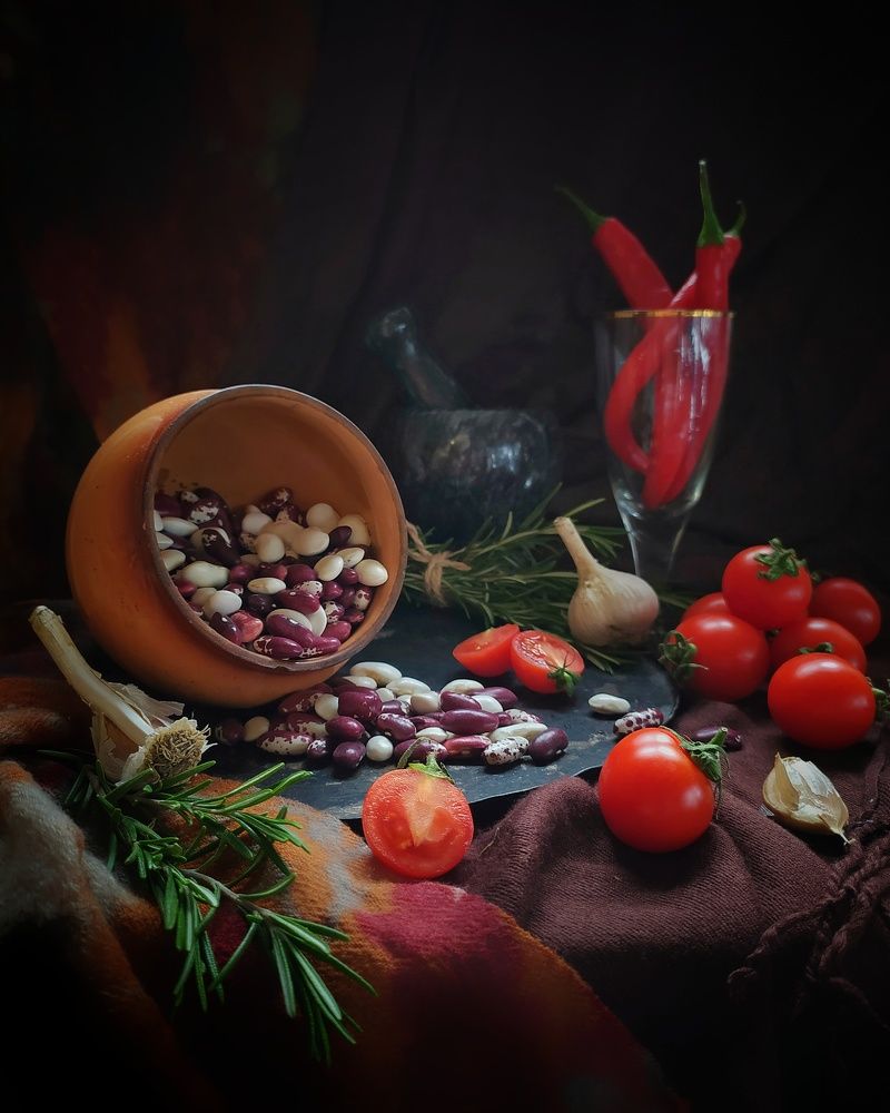 Натюрморт с фасолью