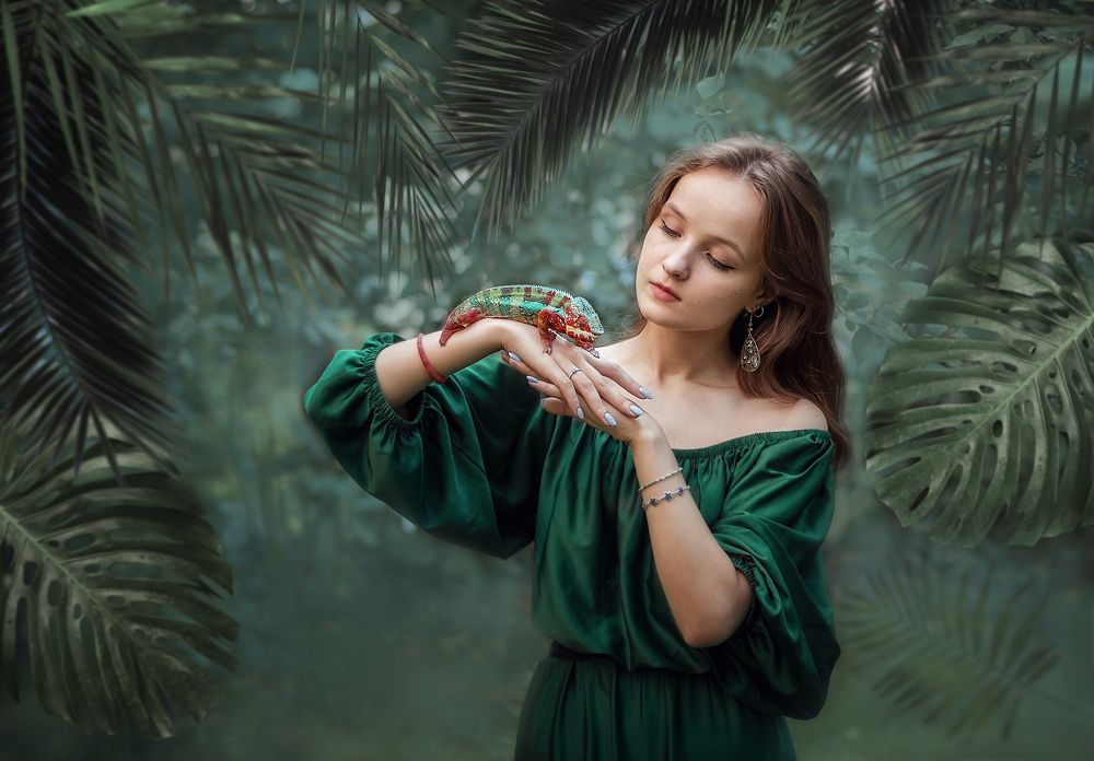 Katharina & chameleon