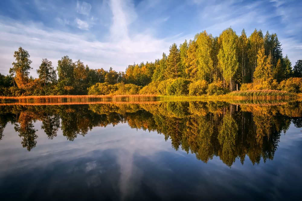 Утреннее очарование озера Маги.