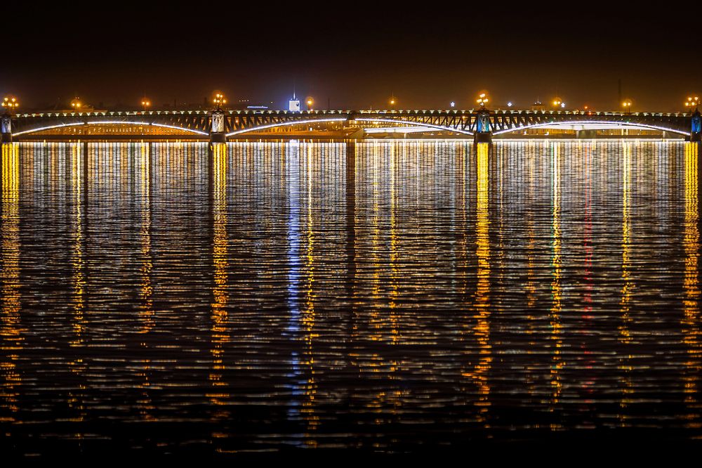 Trinity Bridge in St.Petersburg