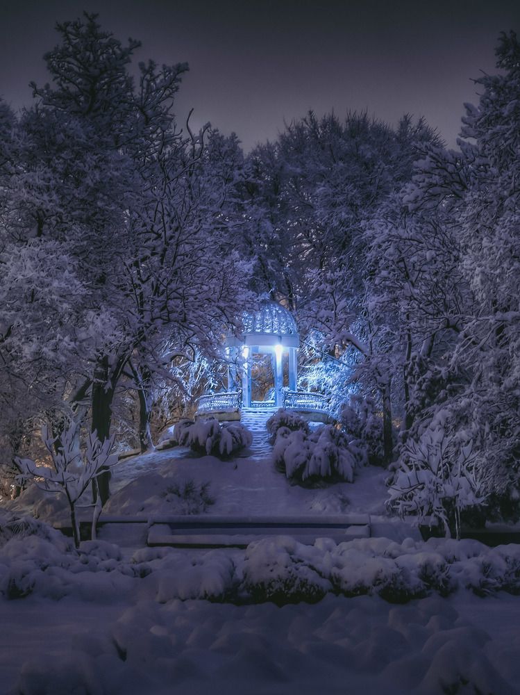 Зимнее время в городе