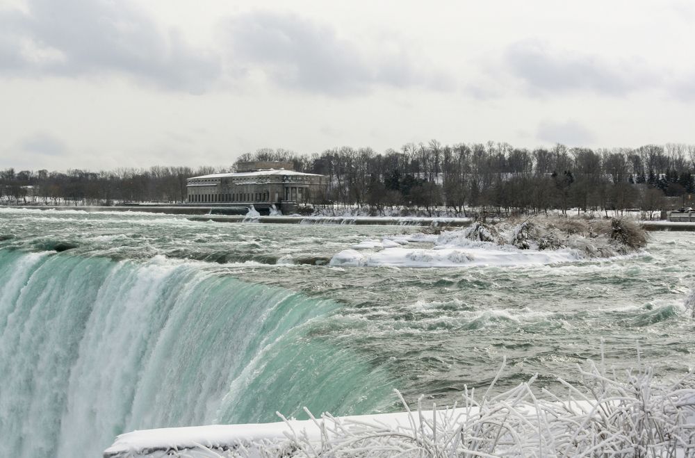 Winter Canadian Niagara falls