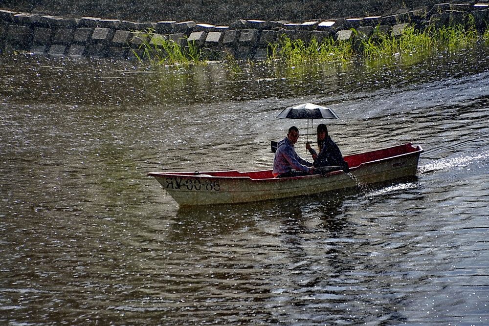 ДВОЕ  ПОД  ЗОНТОМ