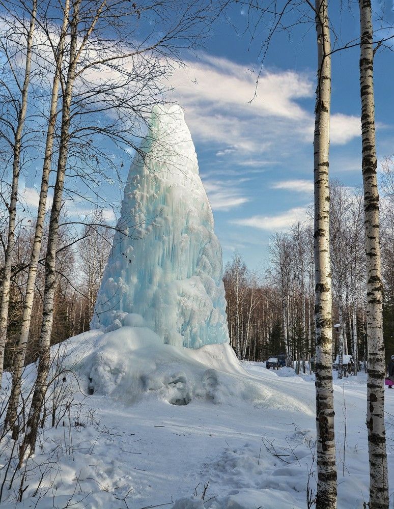 Ледяной фонтан.