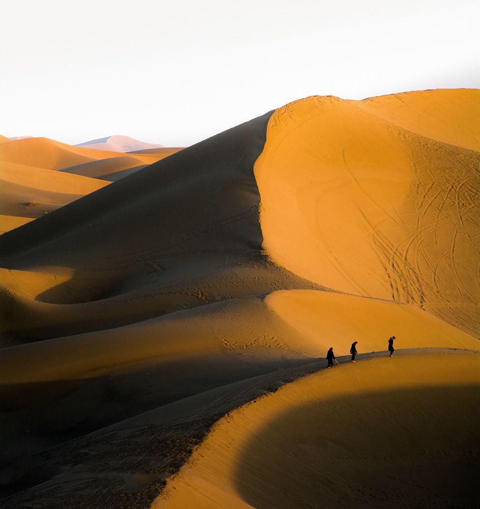 sunrise in Varzaneh desert