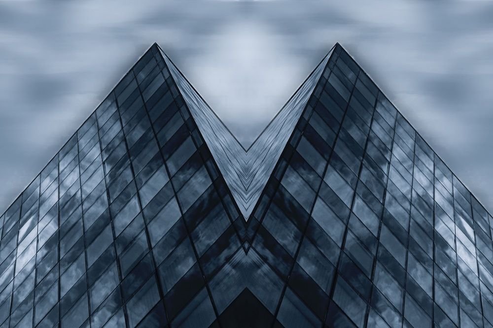 Glassy blue