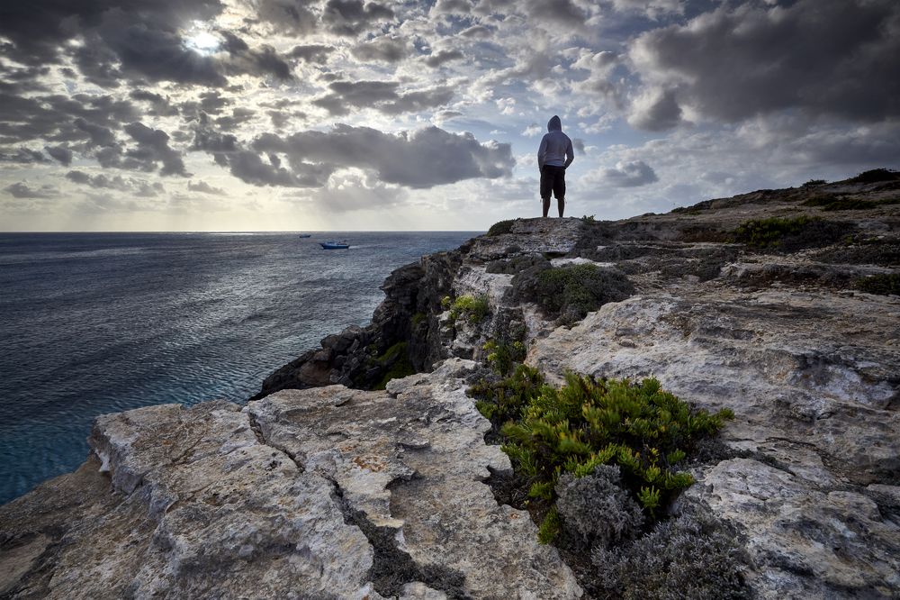 Lampedusa. All the world the sea. A hope