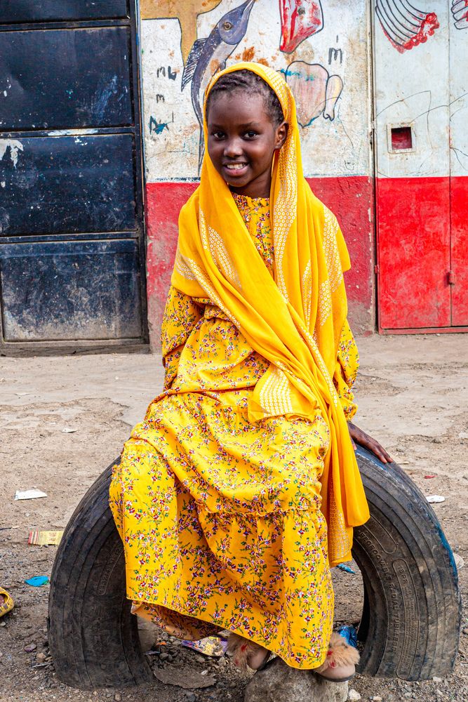 Little princesses in their home places