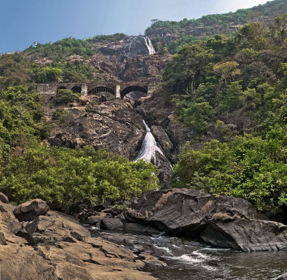 Индия. Водопад.