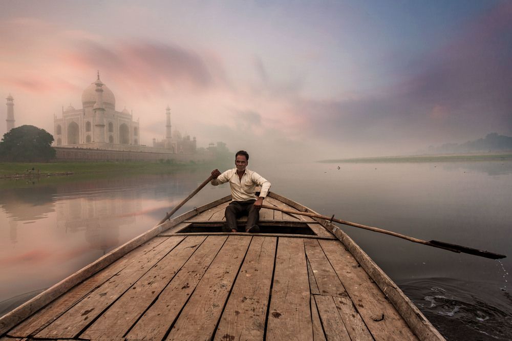 Taj Mahal from river