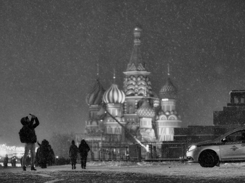 Пурга на Красной площади