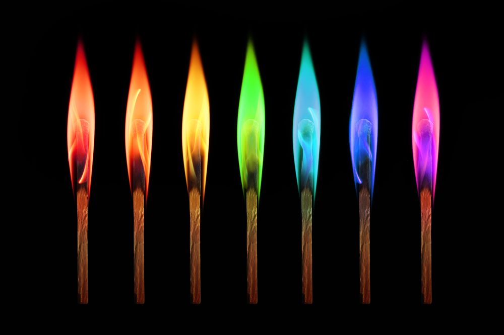 rainbow matchsticks