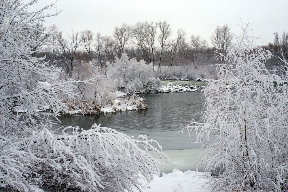На перекате реки Белой