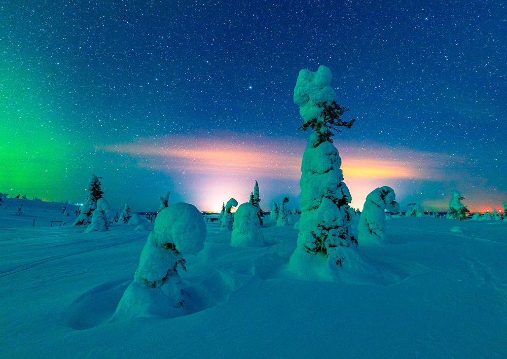 Ночные огни зимы.