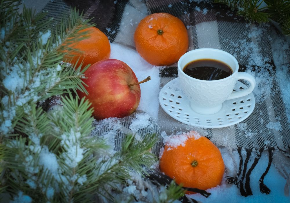 Натюрморт зимой