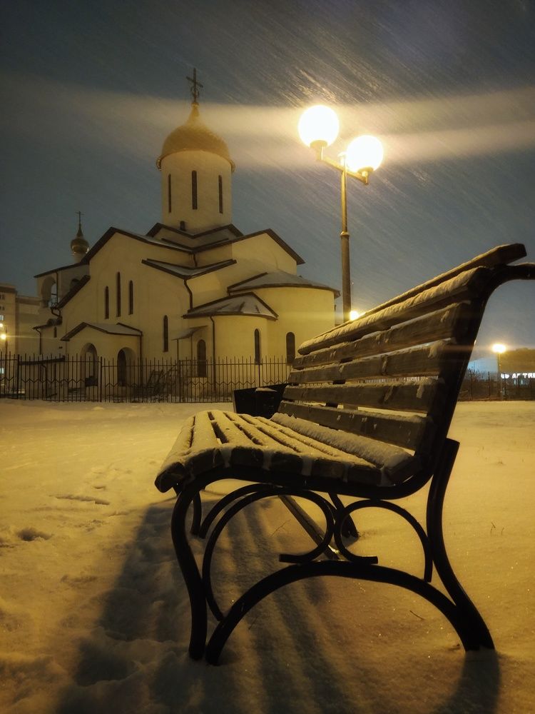Зима в городе М