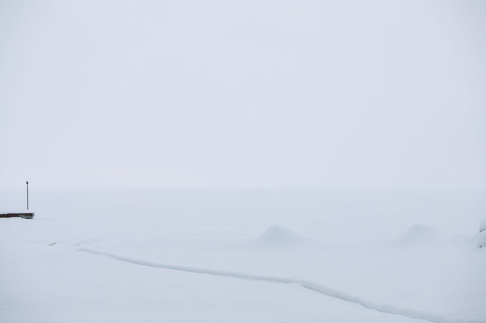 Онега под снегом