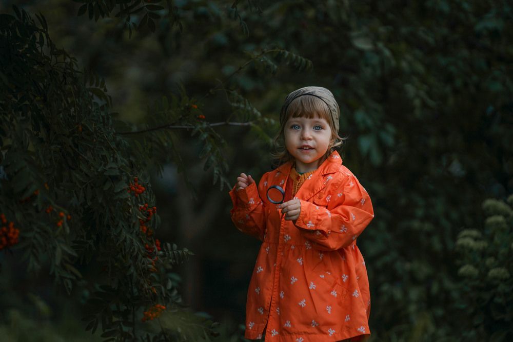 Девочка у рябинки