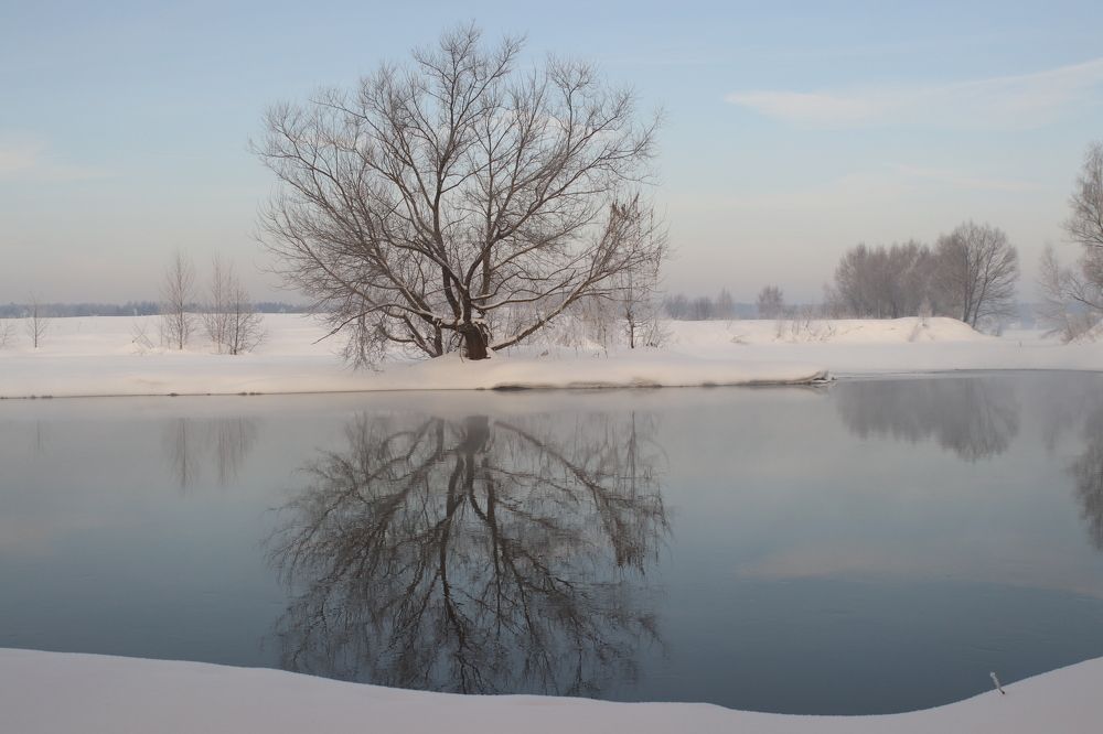 Морозное утро.