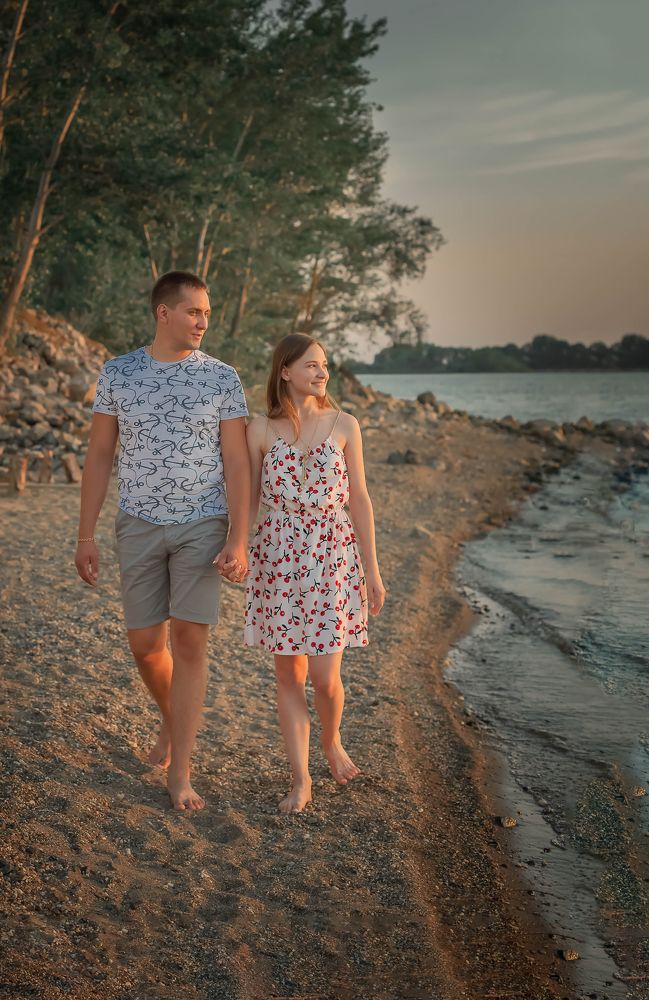 Полина и Александр прогулка